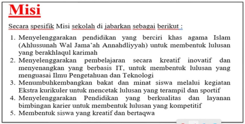 visi misi